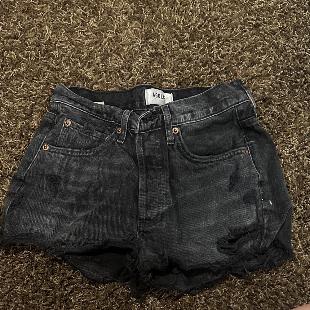 Agolde Charcoal Jean Shorts